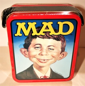 Mad Magazine Mini Metall Brotdose Alfred E. Neuman Neu NOS versiegelt 1999 - Bild 1 von 5