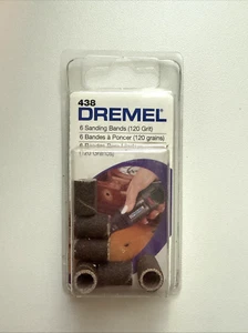 DREMEL 438 SANDING BAND (120 GRIT) 1/4" NEW IN PACKAGE - Picture 1 of 2