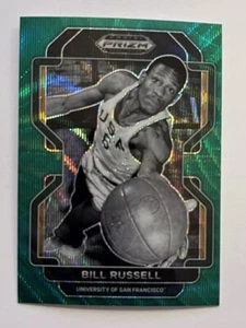 Selecciones del draft Panini Prizm 2022 #4 Bill Russell Green Prizm Boston Celtics - Imagen 1 de 2