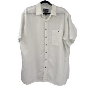 PARADISE COLLECTION Men's Button Down Shirt Classic Fit 2XLT Tall Rayon Vacation - Picture 1 of 7