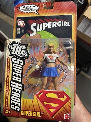 Figura Supergirl de superhéroes Mattel DC 2006 SIN USAR, EN CAJA CON CÓMIC RETIRADO Foto 1 de 2