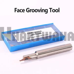 Face Grooving Tool Turning Holder 16mm Indexable Grooving Insert 2mm 10PCS - Picture 1 of 8