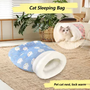Cat Mat Cave Soft Warmth Windproof Sleeping Bag Drilling Hole Nest Safety Nest - Bild 1 von 18