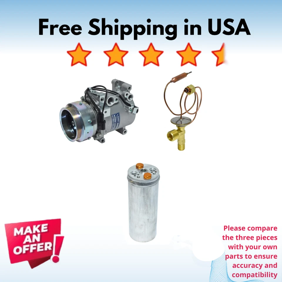 Kit Compresor A/C Fit Eagle Talon 1998, Mitsubishi Eclipse 1997-1998 Foto 1 de 4