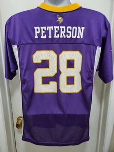 Reebok Adrian Peterson Minnesota Vikings NFL Football Jersey Boys XL 18 - 20 - Picture 1 of 8