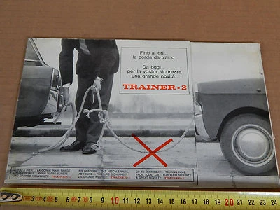 DEPLIANT ORIGINALE TRAINER 2 BIANCHINA FIAT 600 CAVO TR. BROCHURE PROSPEKT - Immagine 1 di 3