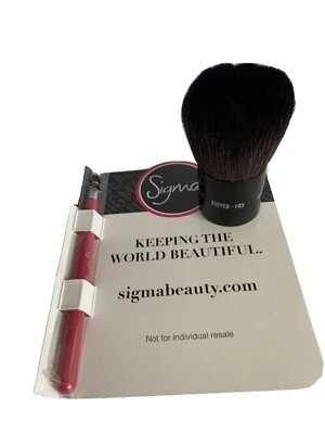 NEW Sigma Beauty F45 Buffer Brush  AUTHENTIC Free Sigma E05 Eyeliner brush - Image 1 of 4