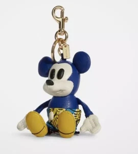 Neu mit Etikett Disney x Coach Mickey Mouse Keith Haring Taschenanhänger Schlüsselanhänger LTD - Bild 1 von 2