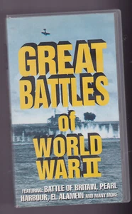 Great Battles Of World War 2 (VHS) Combat ~ Military ~ Tank ~ Aerial # War Video - Picture 1 of 3