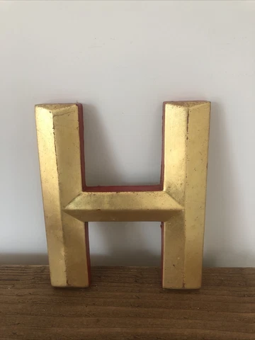 Stunning  Large Original Fullers Pub Sign Letters In Gold And Red Letter H Cover