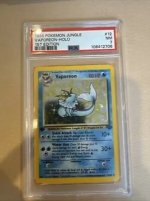 Vaporeon Holo 12/64 1st Edition Jungle  - Image 1 of 2