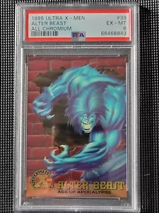 1995 Ultra Fleer X-men #39 Alter Beast All Chromium PSA 6 POP 2 - Picture 1 of 2