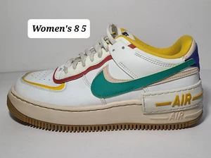 Nike Air Force 1 Shadow White/Yellow/Red/Green Women's Shoes size 8.5 - Picture 1 of 8