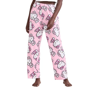 Hello Kitty Womens Lounge Pajama Sleep Pants With Pockets Large Pink - Picture 1 of 8