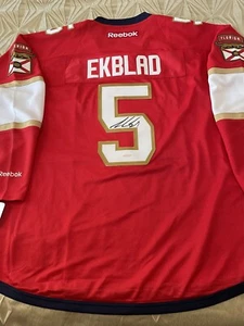 Aaron Ekblad Signed Autographed Reebok Jersey Upperdeck Coa Florida Panther 🔥 - Picture 1 of 9