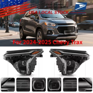 For 2024-2025 Chevy Trax Left & Right w/ LED DRL Projector Headlights Headlamps - Picture 1 of 15