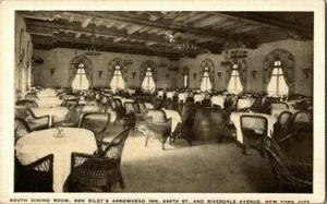 1918. INTERIOR, BEN RILEY'S ARROWHEAD INN. NY CITY POSTCARD 1a9 - Picture 1 of 2