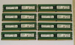 Job Lot of 8 x 8GB (64GB Total) CRUCIAL Memory - CT8G4RFS4213.18FA2 DDR4 2133 - Picture 1 of 1