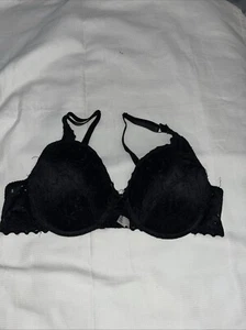 COOBIE Sexy Lace Black  Embroidered Bra Size 38D - Picture 1 of 2
