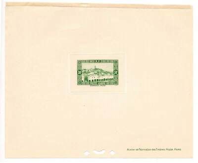 ALGERIA #87, 1936. Large Die Proof with tissue overlay - Image 1 of 4