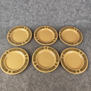 Vintage Kiln craft Bacchus Set of 6 Side Plates 16.5cm 70's - Picture 1 of 14