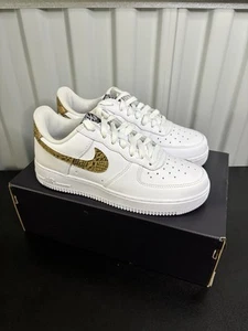 Size 6.5 - Nike Air Force 1 Retro Premium 2019 Low Ivory Snake AO1635 100 - Picture 1 of 8