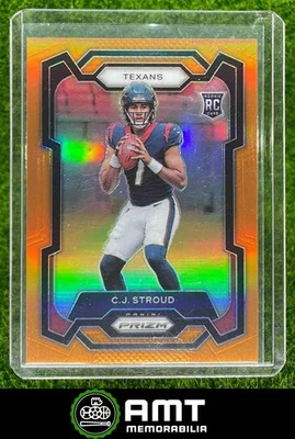 2023 Panini Prizm #339 CJ C.J. Stroud Orange 105/249 Houston Texans RC - Image 1 of 3