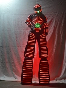 Battery Powered color costume remote led robot clothing dance show+custom logo - Picture 1 of 5