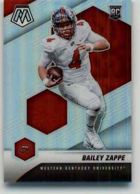 2022 Panini Mosaic Draft Picks Bailey Zappe Silver #20 Western Kentucky - Image 1 of 2