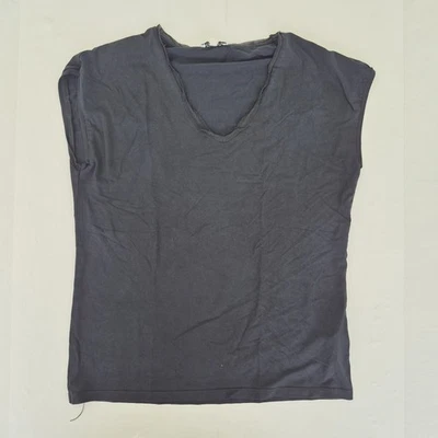 Camiseta REISS Top pequeña negra sin mangas para mujer - Imagen 1 de 4