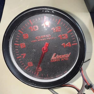 LIVORSI MEGA-RACE SERIES 140 MPH GPS SPEEDOMETER 4-5/8” 1145 - Bild 1 von 2