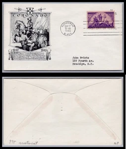 US FDC # 898 3c Coronado Aristocrats 1940, 0a1569 - Picture 1 of 1