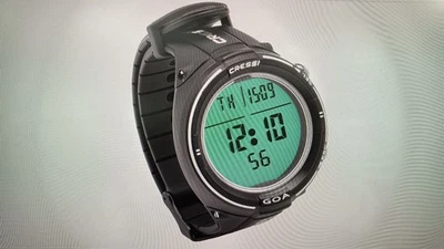 SW-0295 Cressi GOA Tauchcomputer und Uhr, 48mm,schwarz B-WARE - Bild 1 von 3