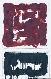 Mark ROTHKO Omaggio a  892-25 Tecnica mista su faesite, 40x61 - Foto 1 di 2