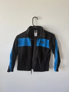 The North Face Boys XS Black/Blue Fleece Full-Zip Long Sleeve Jacket - Picture 1 of 5