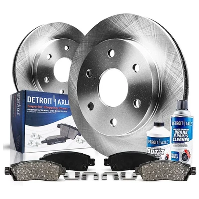 Detroit Axle Front Brake Rotors Ceramic Pads Kit for GMC K1500 K2500 Subu - Image 1 of 4