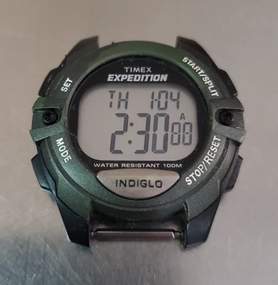 Reloj Timex Expedition Hombre Indiglo Digital Cuarzo Verde Alarma Sin Banda 42 mm Foto 1 de 4