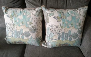 Beautiful Animal Themed Throw Pillows 🦋 🐰 🦌 🎣 🌸 Pillow 50% Down 50% Feather - Picture 1 of 20