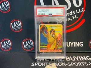 1933 R73 Goudey Indian Gum #52 DAVY CROCKETT PSA 1 RARE Series Of 96 - Picture 1 of 2