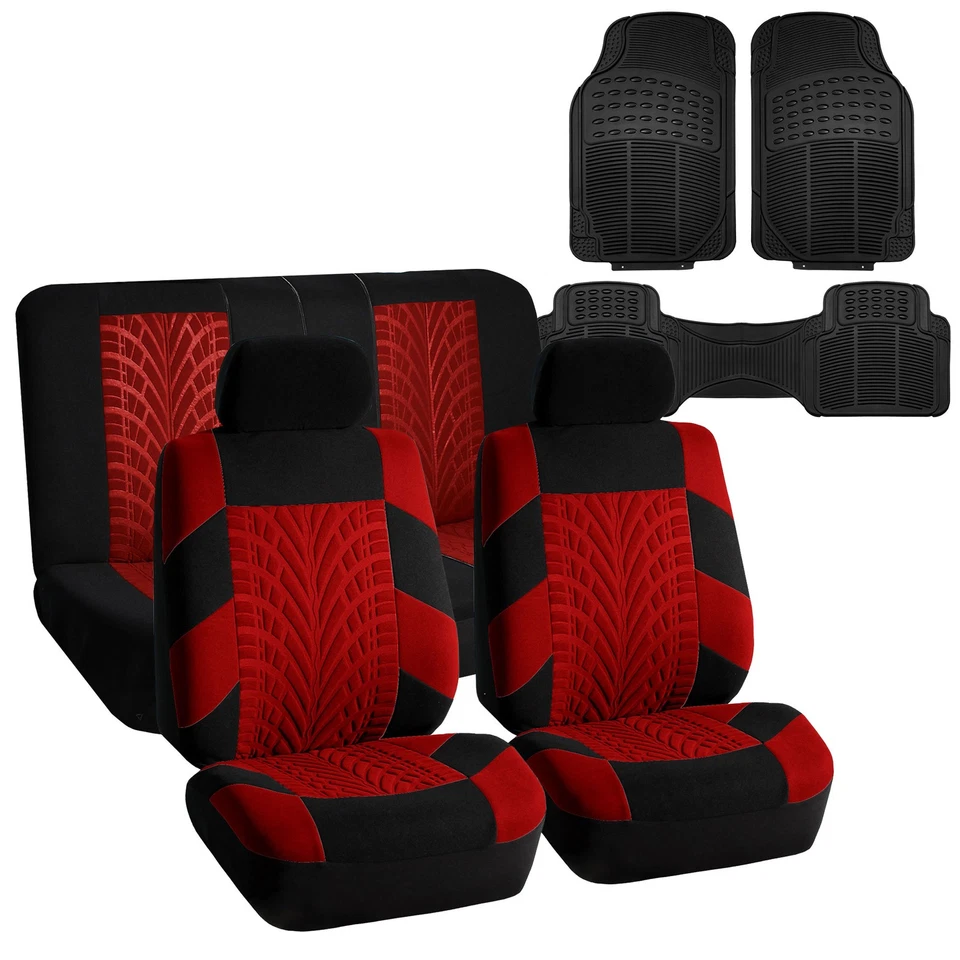 Combo de fundas de asiento de coche alfombrillas para coche SUV montaje universal protección completa Foto 1 de 4