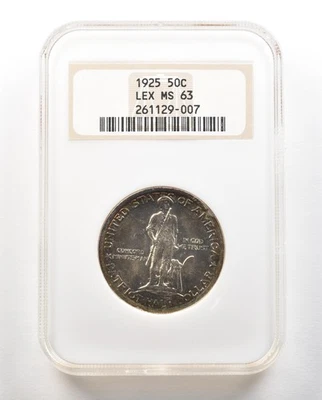 1925 Lexington Commemorative Half Dollar MS63 NGC *4765 - Image 1 of 3