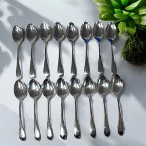 Gorham Meredith Set of 16 Teaspoons 18/8 Glossy Stainless Flatware 6 1/8 in - Picture 1 of 5