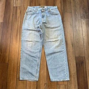 Vintage Levi's silvertab baggy fit light wash blue jeans size 34 x 32 - Picture 1 of 7