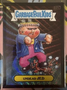 2020 Topps Garbage Pail Kids Chrome 112b Undead Jed Black Wave 51/99 - Bild 1 von 2