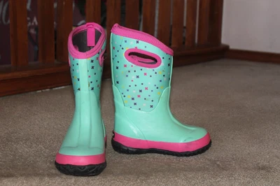 Botas BOGS K Classic Plus em perfeito estado/rosa tamanho infantil 13 - Imagem 1 de 4