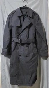 Dla Garrison Collection Black Trench Coat Military Zipout Liner #55x - Picture 1 of 2