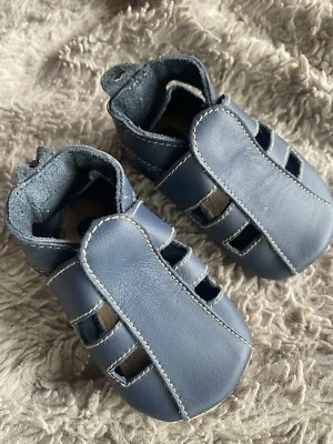 Bobux Soft Sole, Leather Shoes, 3 To 9 Months Small Navy Color. NEW - Изображение 1 из 4