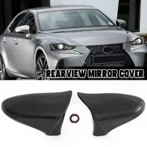 PARA 2014-2020 LEXUS IS ES RC F CT Negro Carbono M Estilo Cuerno Espejo Lateral Tapa - Imagen 1 de 13