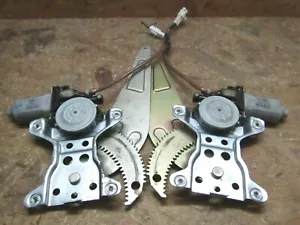 1996 1999 JDM TOYOTA STARLET EP91 REAR DOOR WINDOW REGULATOR MOTOR SET OEM - Picture 1 of 10