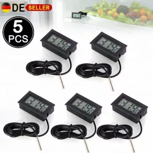 Thermometer digital LCD -40+110°C Temperatur Anzeige Messer Termometer Aquarium - Bild 1 von 12